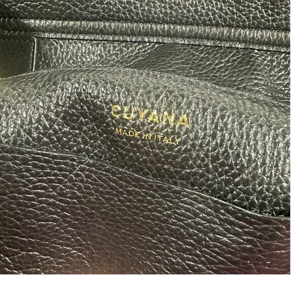 Cuyana Black Pebbled Leather Convertible Backpack Tote 13” original design main image 10